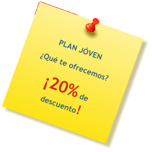 PLAN JVEN  Qu te ofrecemos?  20% de descuento!